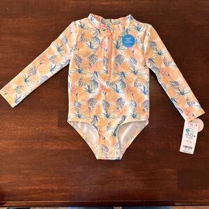 Carter's Tropical Peach and Blue Kids Rashguard